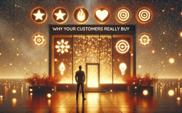A visually striking conceptual digital image showing two different sides of a chasm joining at a portal of light. This represents sales and marketing coming to gether to delight the customer.
